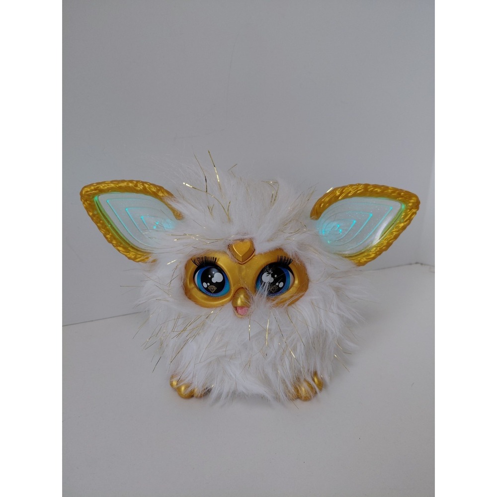 FURBY Gold Glam Interactive Plush Toy 6" Ages 6+ Hasbro Works